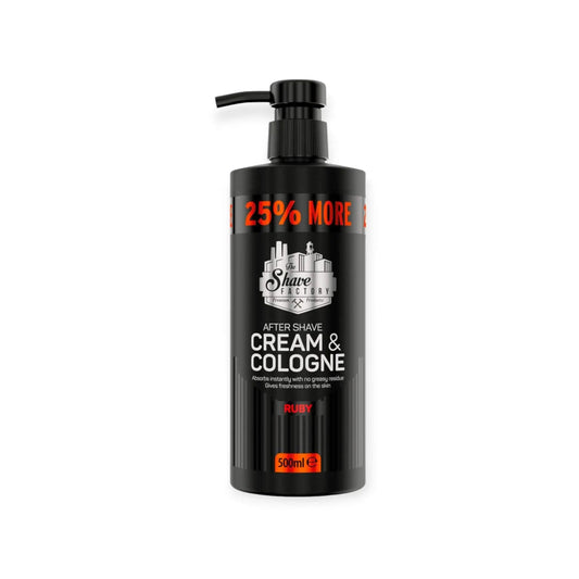 After Shave Creme und Cologne Ruby 500 ml für gepflegte Haut nach der Rasur-hairOne