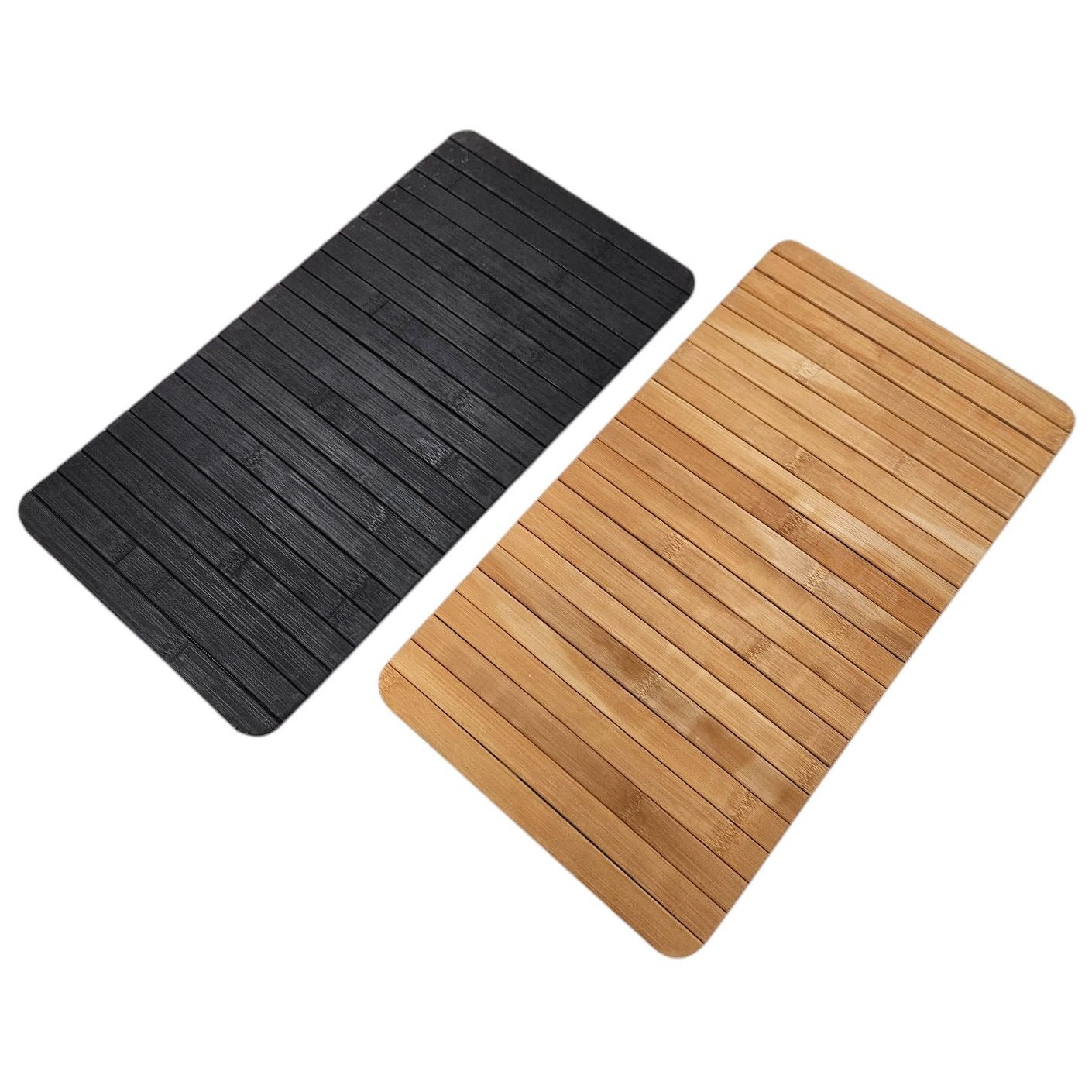 Sofatablett flexibel Bambustablett Bambus Natur anthrazit Armlehnen Schoner