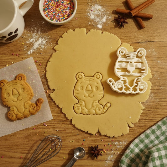 Tiger Ausstechform für kreative Kekse aus hochwertigem PLA