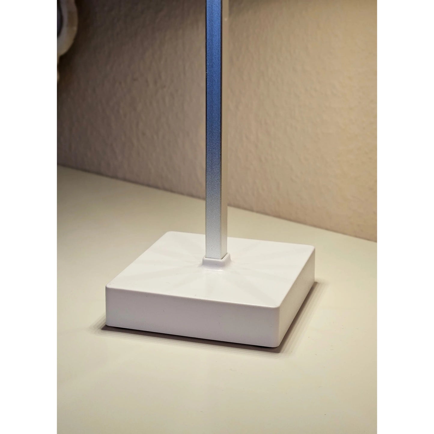 Tischleuchte Touch dimmbar LED Lampe Leuchte weiß silber kabellos Höhe 26 cm