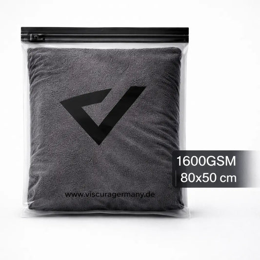 Mikrofaser Trockentuch 80x50 cm Hochsaugfähig für Lack & Glas-VISCURA