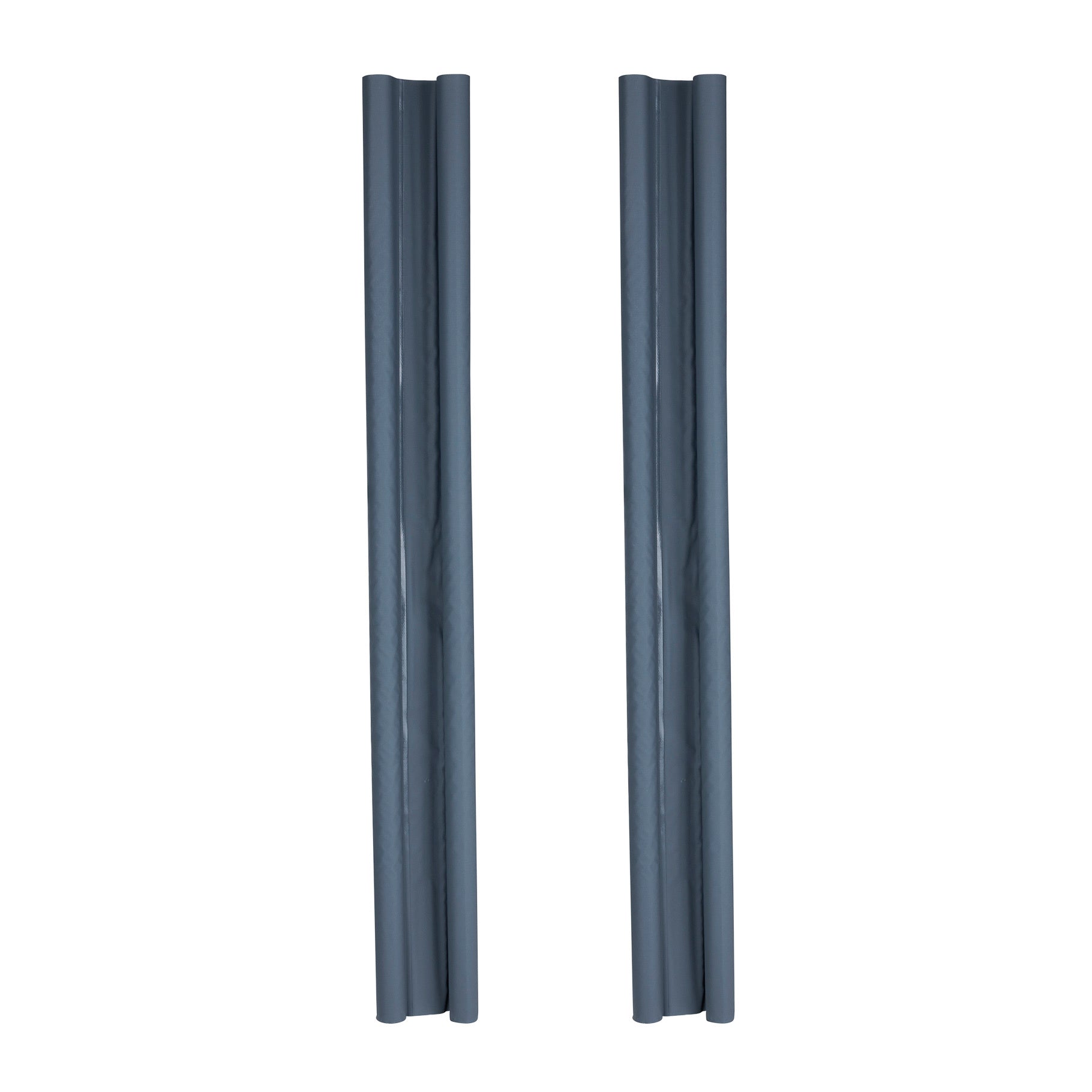 Zugluftstopper Doppeldichtung Energiesparendes 2er Set 95 cm Grau