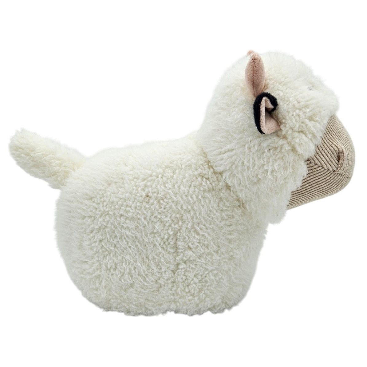 Türstopper Türsack Schaf Kuh Hund aus Stoff mit Sandfüllung weiß beige