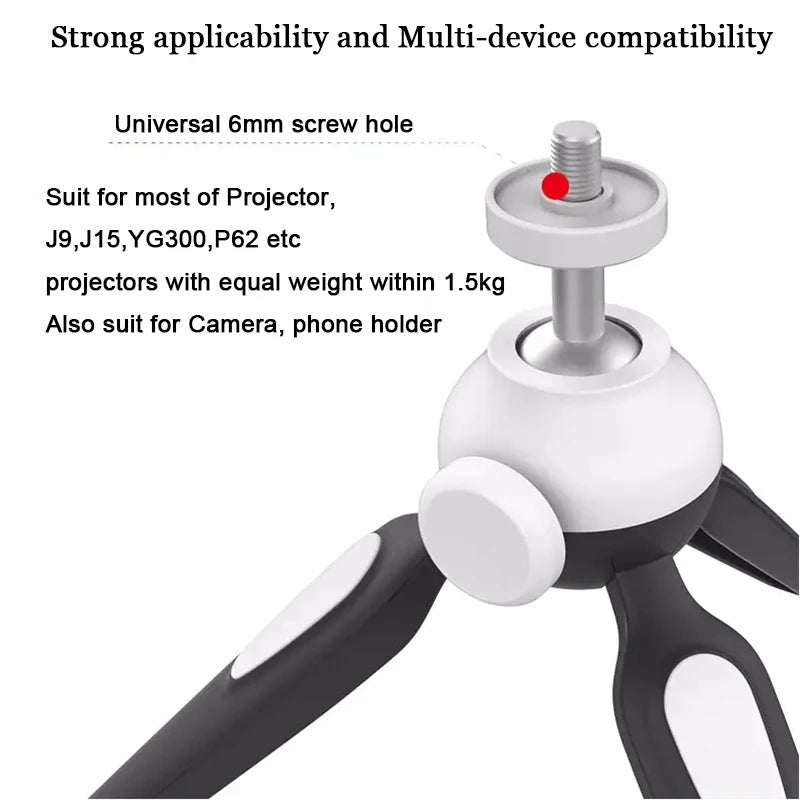 Flexibles Mini-Stativ Universell für Projektor Kamera Smartphone leicht