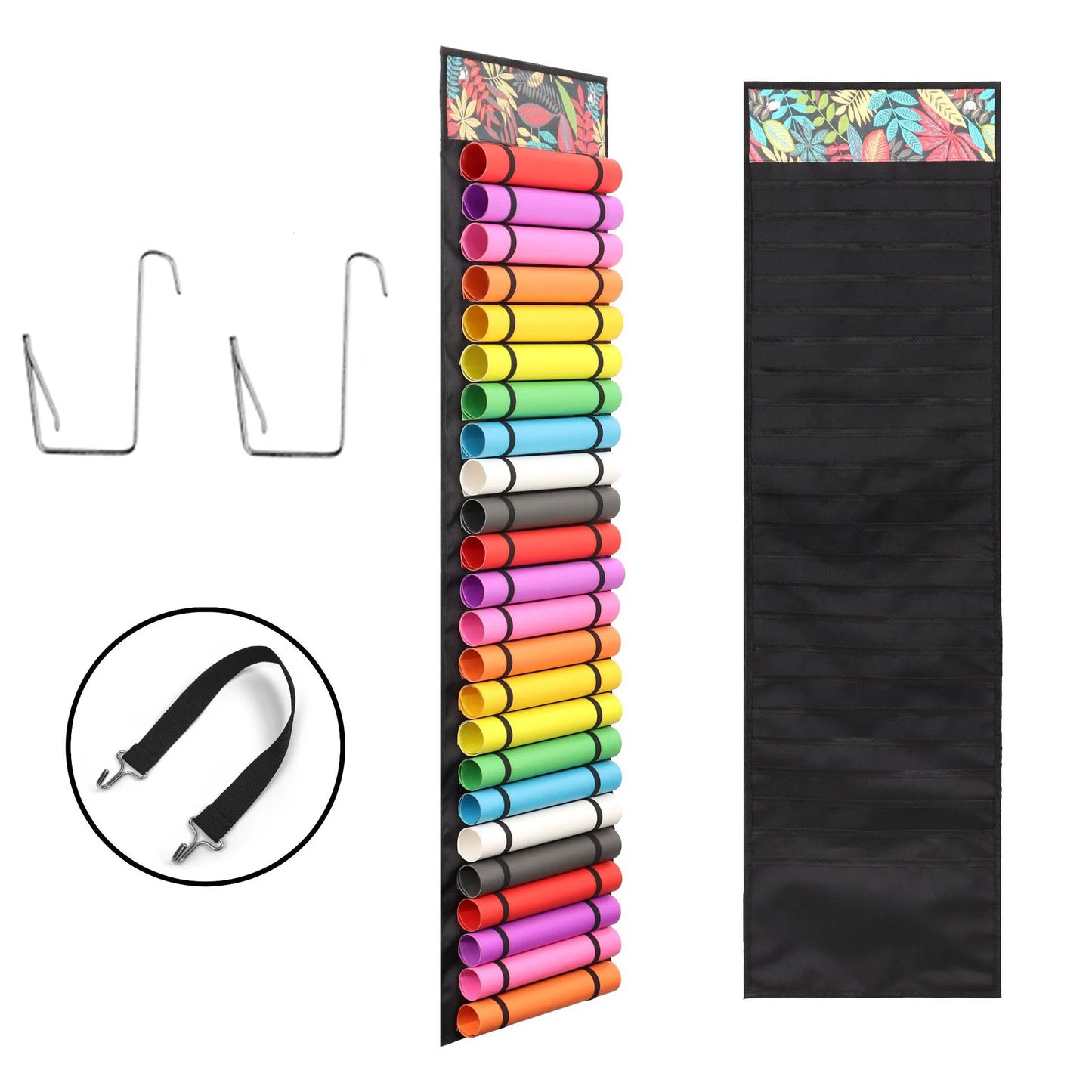 48 Fächer Vinyl Rollen Halter Hängetasche für Bastelmaterial