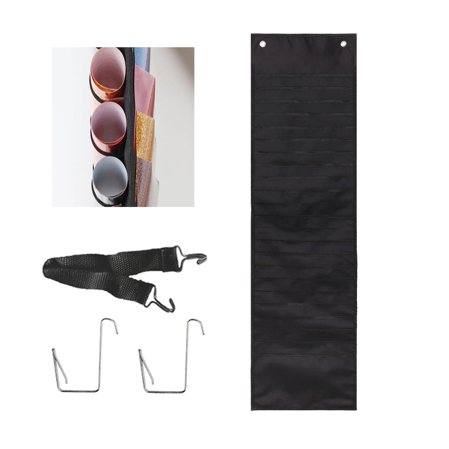 48 Fächer Vinyl Rollen Halter Hängetasche für Bastelmaterial