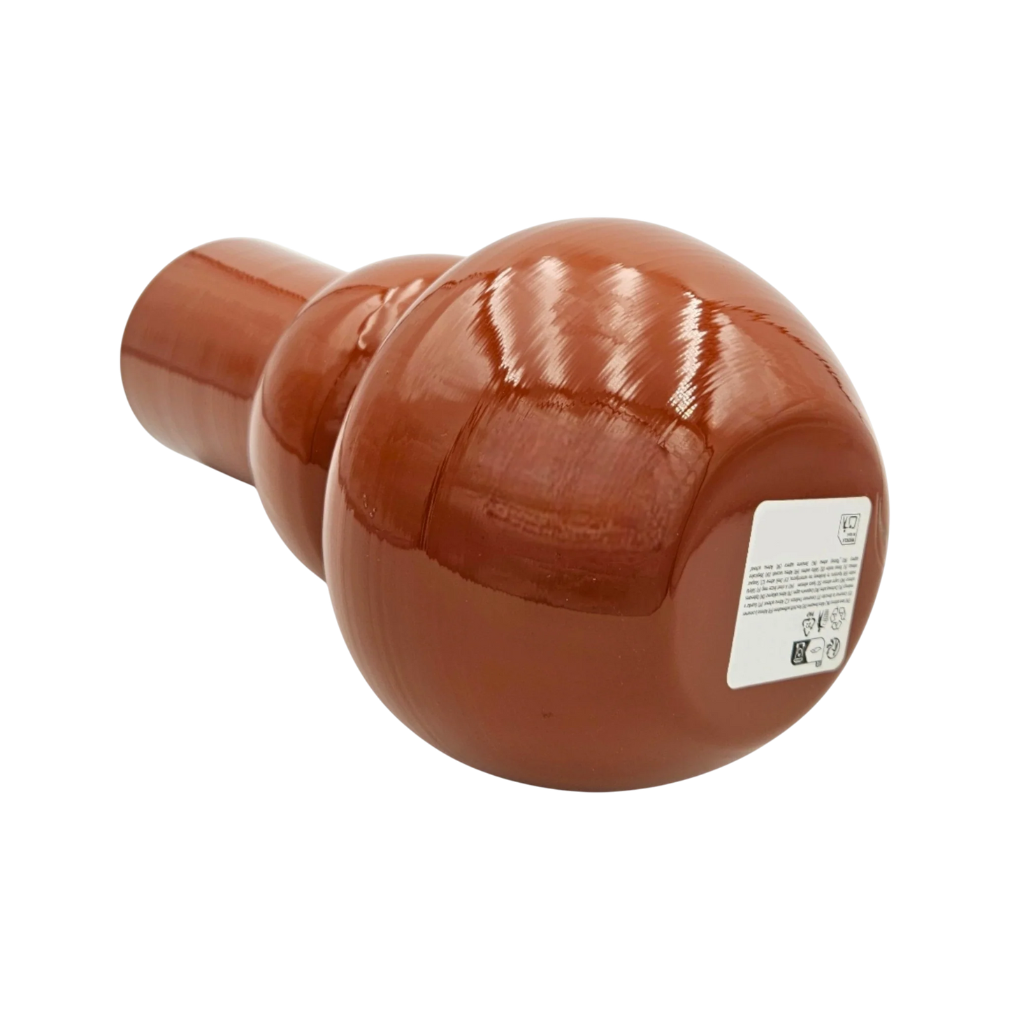 Große Metall Blumenvase im Retro Design als stilvolles Dekoobjekt