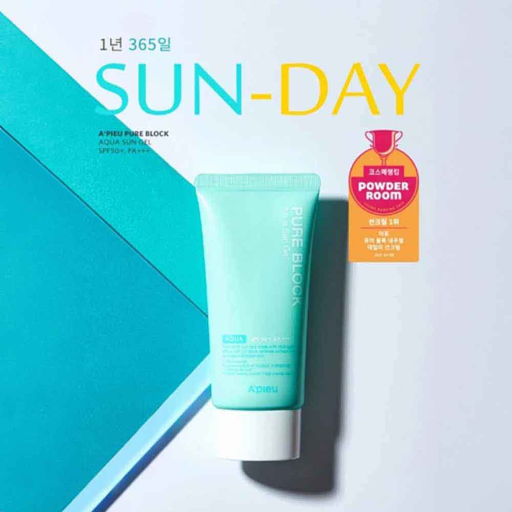 A'PIEU Pure Block Aqua Sun Gel SPF50+ 50ml Sonnenschutz