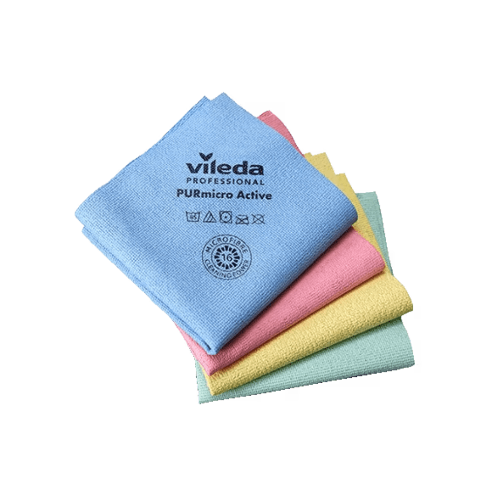 Vileda PURmicro Active Microfaser Reinigungstuch 38 x 35 cm - 5er Pack