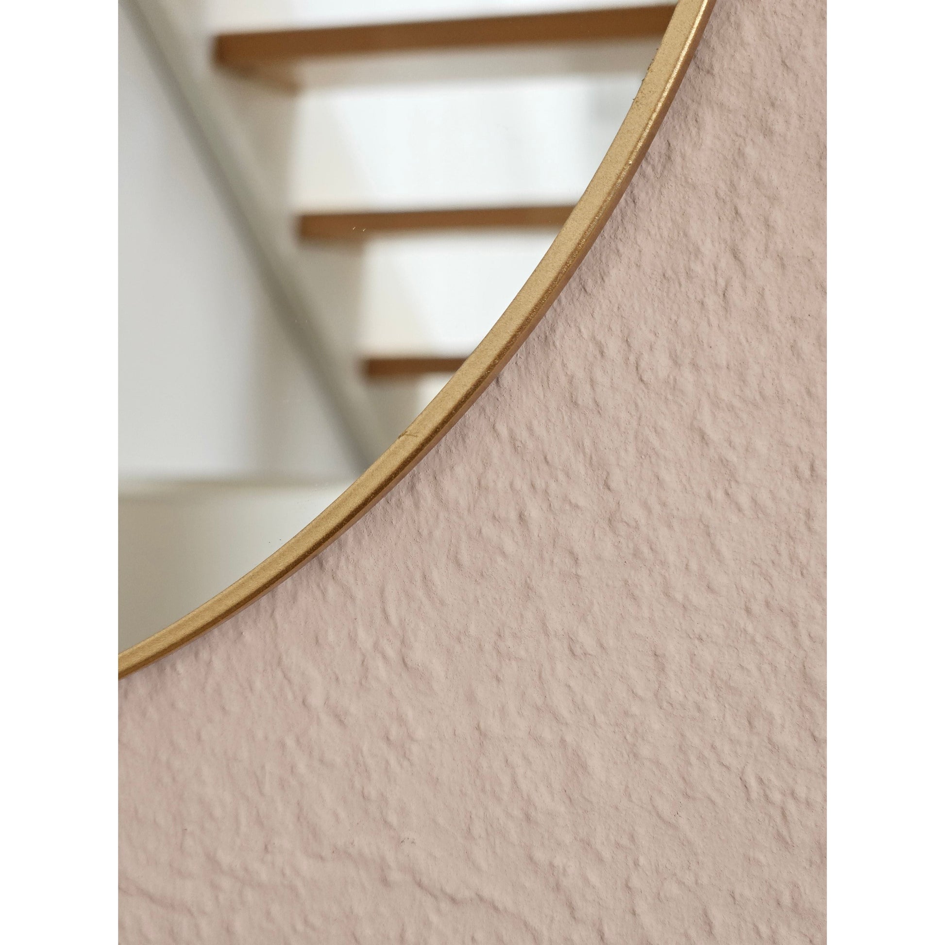 Runder Wandspiegel mit dekorativer Aufhängekette 30 cm