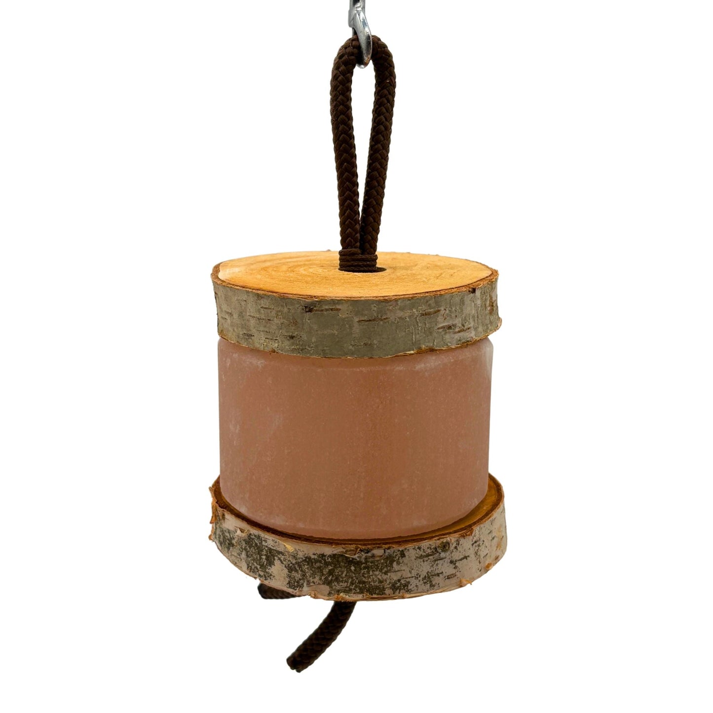 Birkenholz Halterung für Himalaya Lecksteine und Schleck Twister