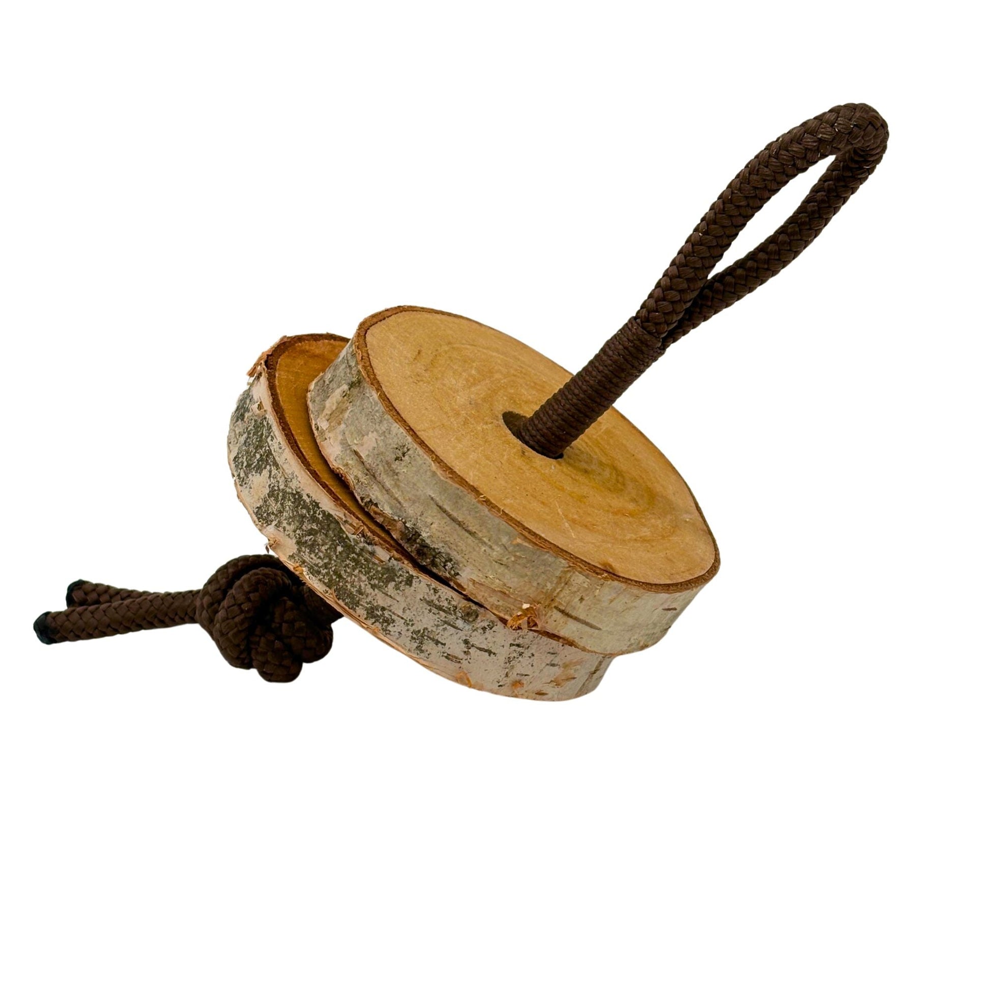 Birkenholz Halterung für Himalaya Lecksteine und Schleck Twister