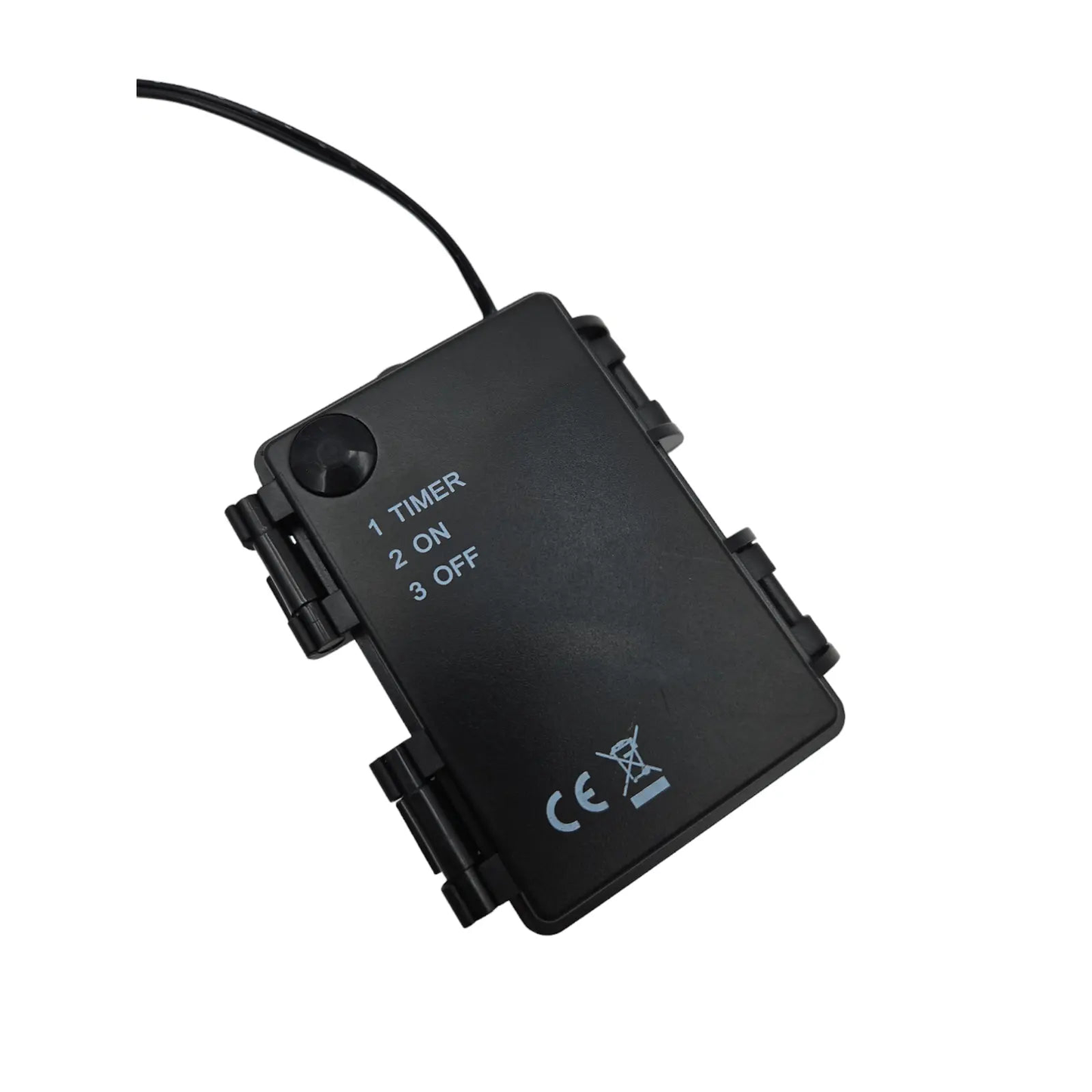 Stern LED warmweiß Weihnachtsstern Metall schwarz Metallstern Batterie Timer Ø 30 cm