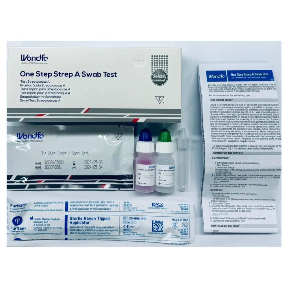 Wondfo Streptokokken A Schnelltest – Scharlach Selbsttest | Packung (1 Stück)-Altruan