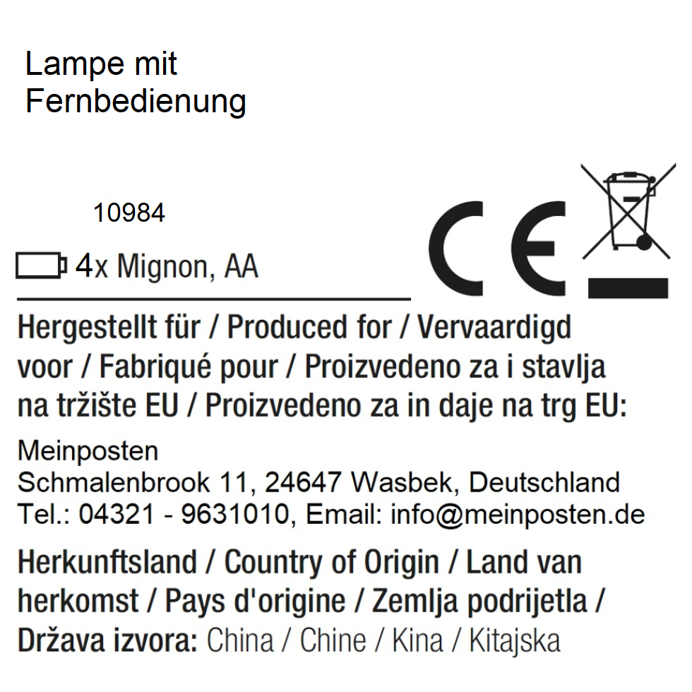 Batteriebetriebene LED Hängelampe mit Timer und Fernbedienung