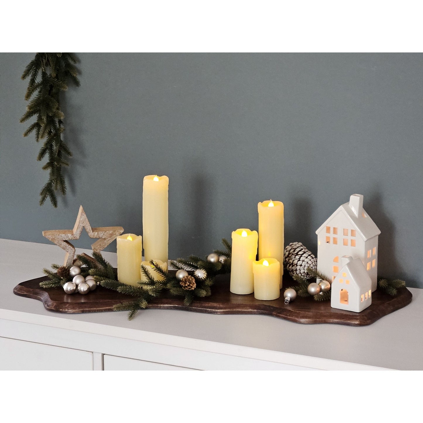 Großes Schneidebrett aus massivem Mangoholz 80 cm