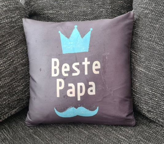 Vatertag Kissenbezug: "Beste Papa" - 40cm x 40cm-Tinisu