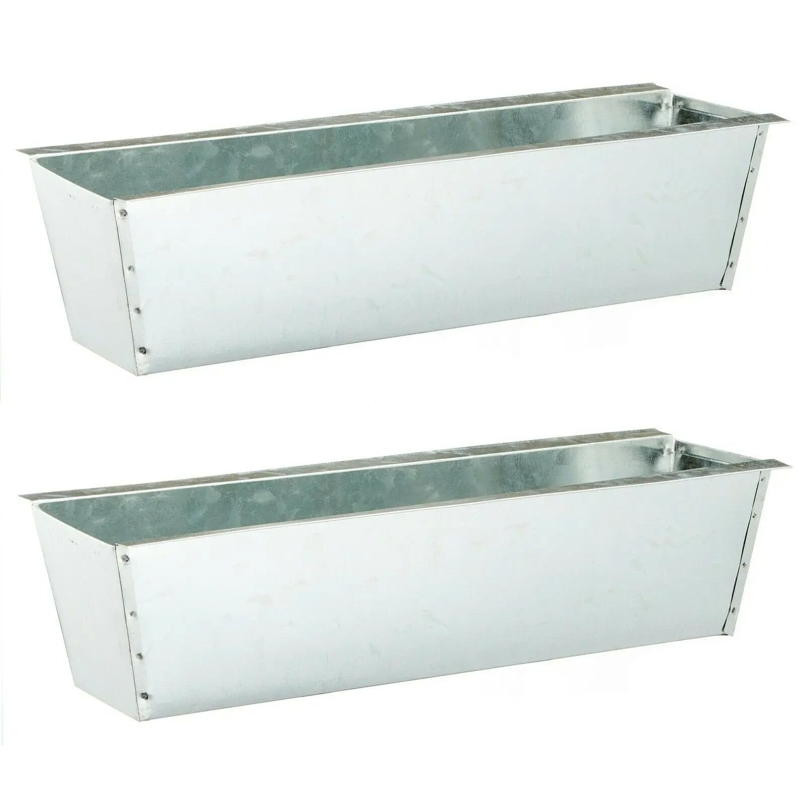 Pflanzkästen für Palette Paletten Pflanzkasten Palettenbeet Blumenkasten Kästen(Zink, 2 Stück)