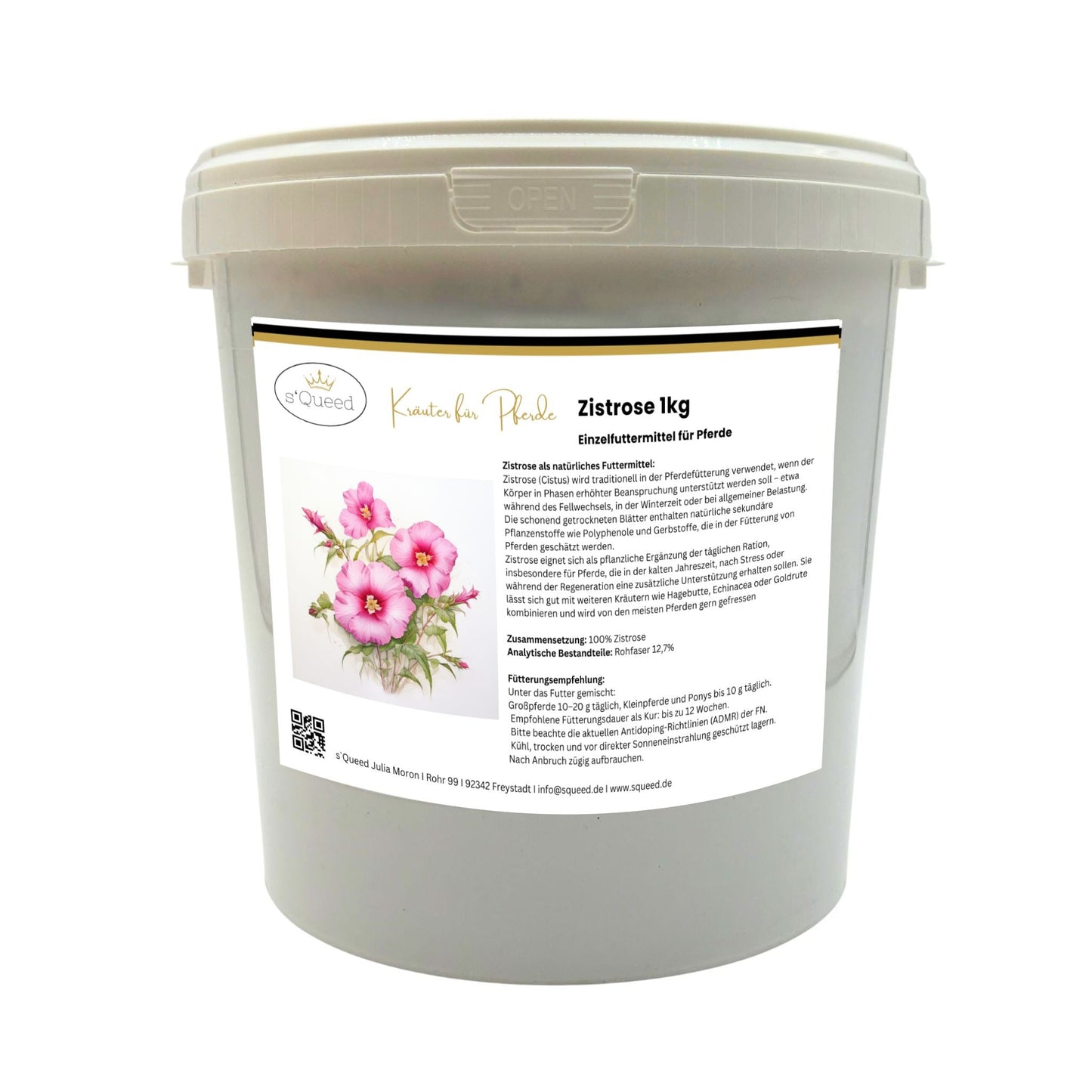 1kg Zistrose für Pferde Natürliche Unterstützung der Atemwege
