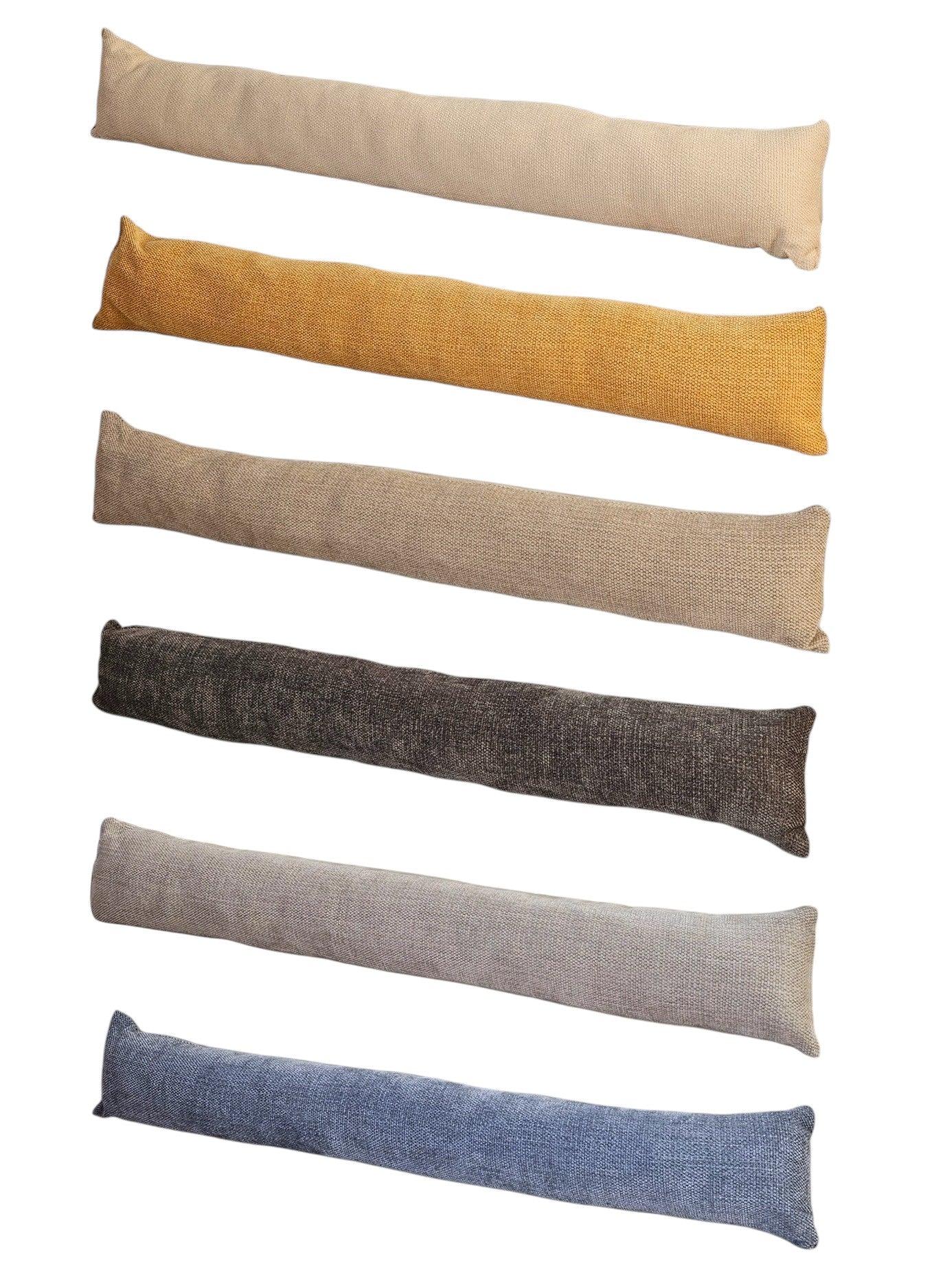 Kuscheliger Zugluftstopper für Türen und Fenster in edlen Farben