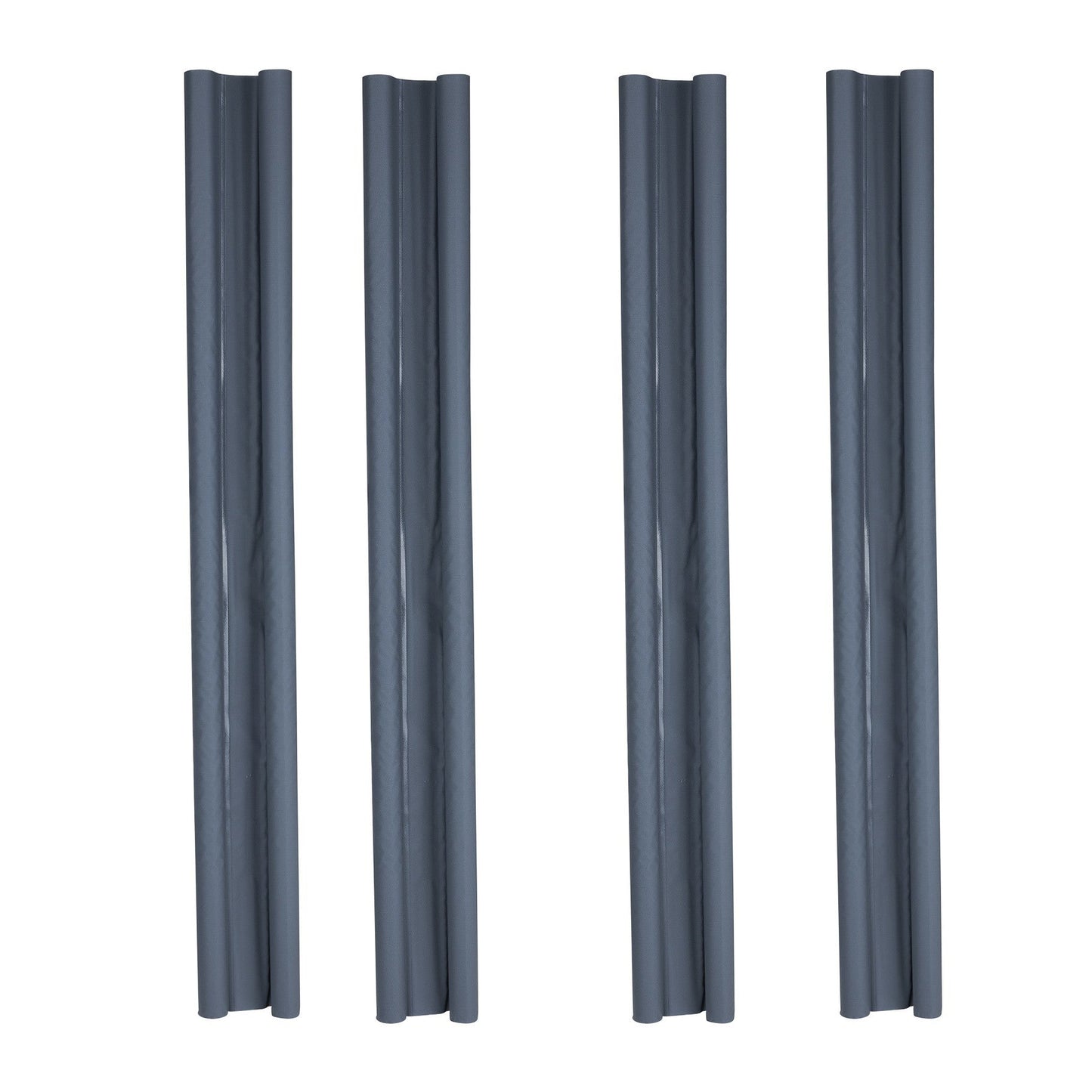 Zugluftstopper Doppeldichtung Energiesparendes 2er Set 95 cm Grau