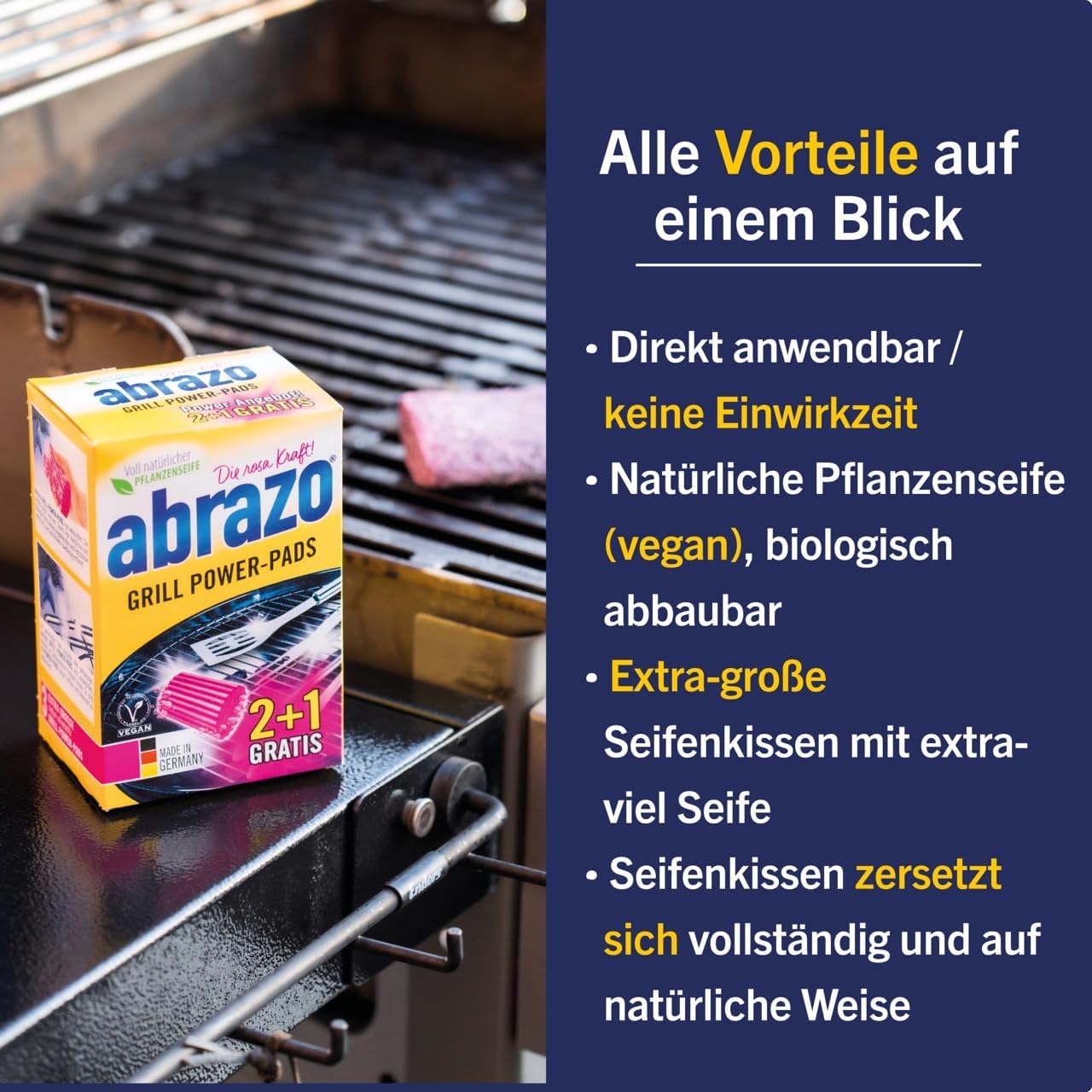 Effektive Reinigungspads für Grill und Outdoor mit XXL Größe
