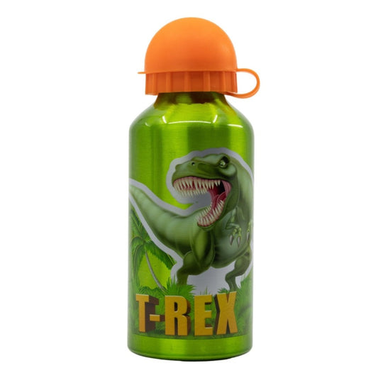 Dinosaurier T-Rex Aluminium Trinkflasche 400 ml mit Dino Motiv-Tinisu