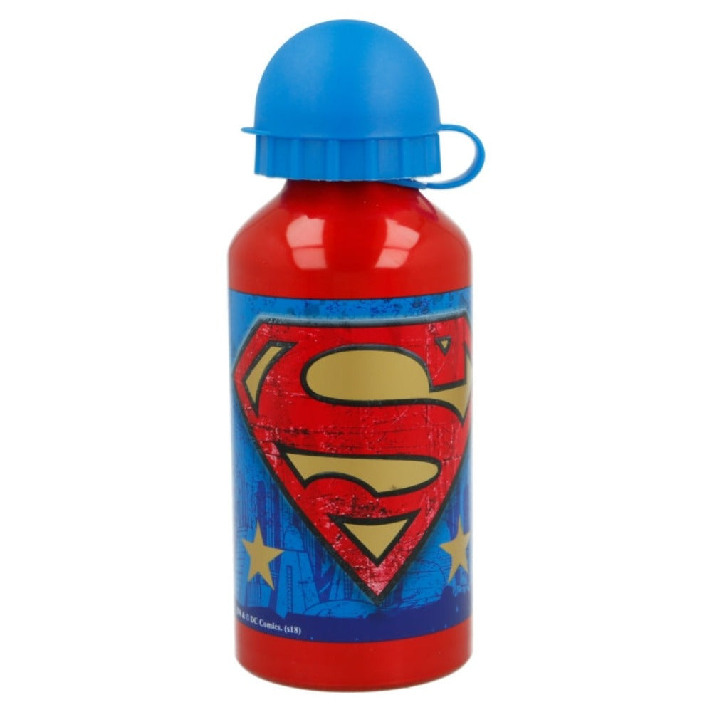 DC Superman Aluminium Trinkflasche 400 ml mit Superman Motiv-Tinisu