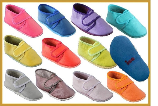 Weiche Kinder Krabbelschuhe mit verstellbarem Klettverschluss