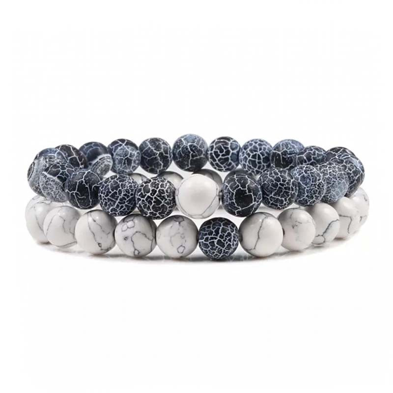 Yoga Perlenarmband Stein Geometrisches Design Liebhaber