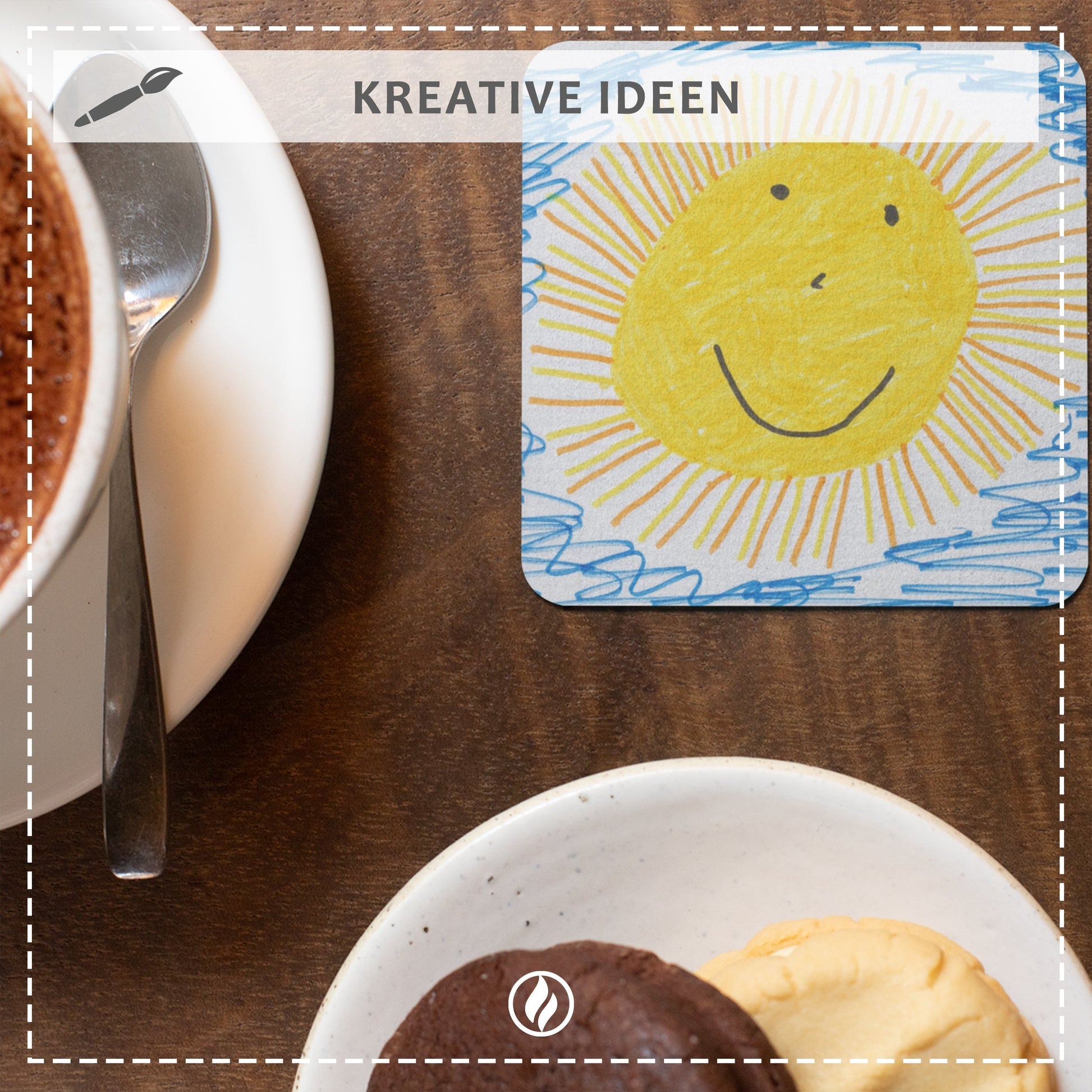 Bierdeckel Blanko eckig