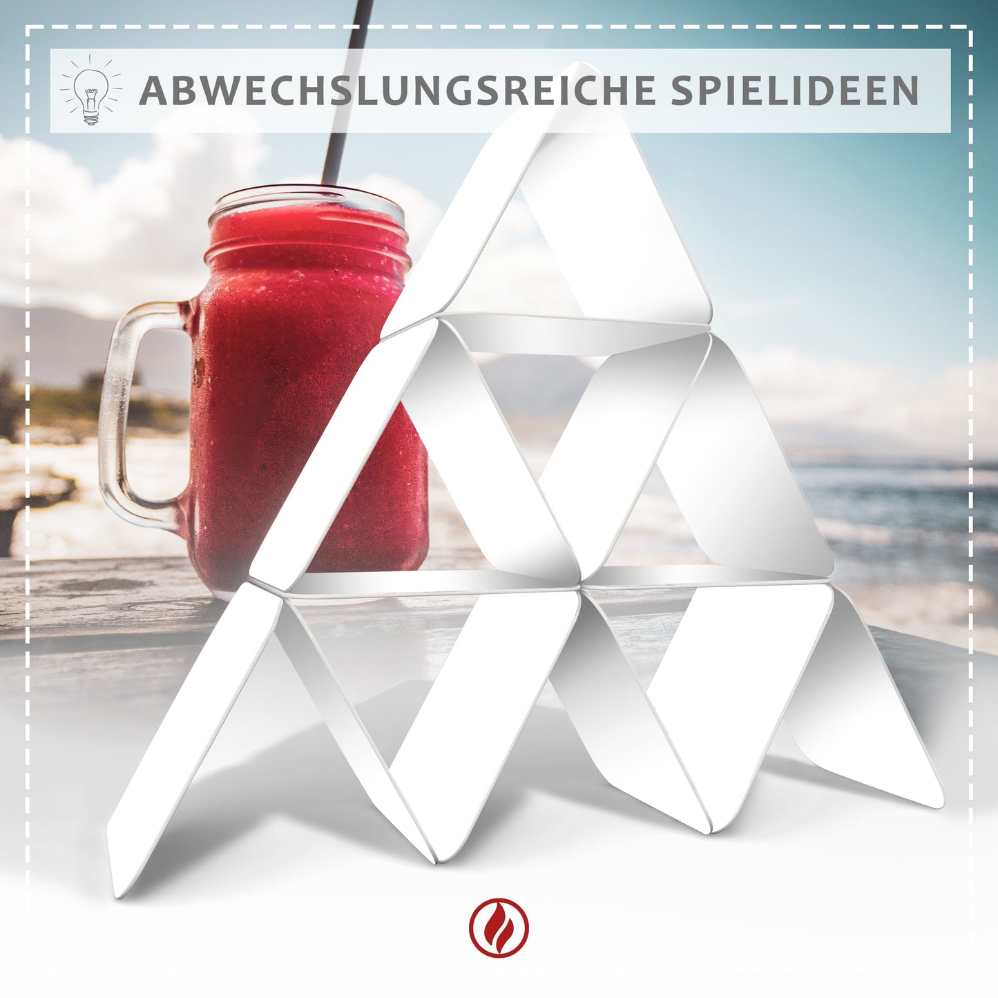 Bierdeckel Blanko eckig