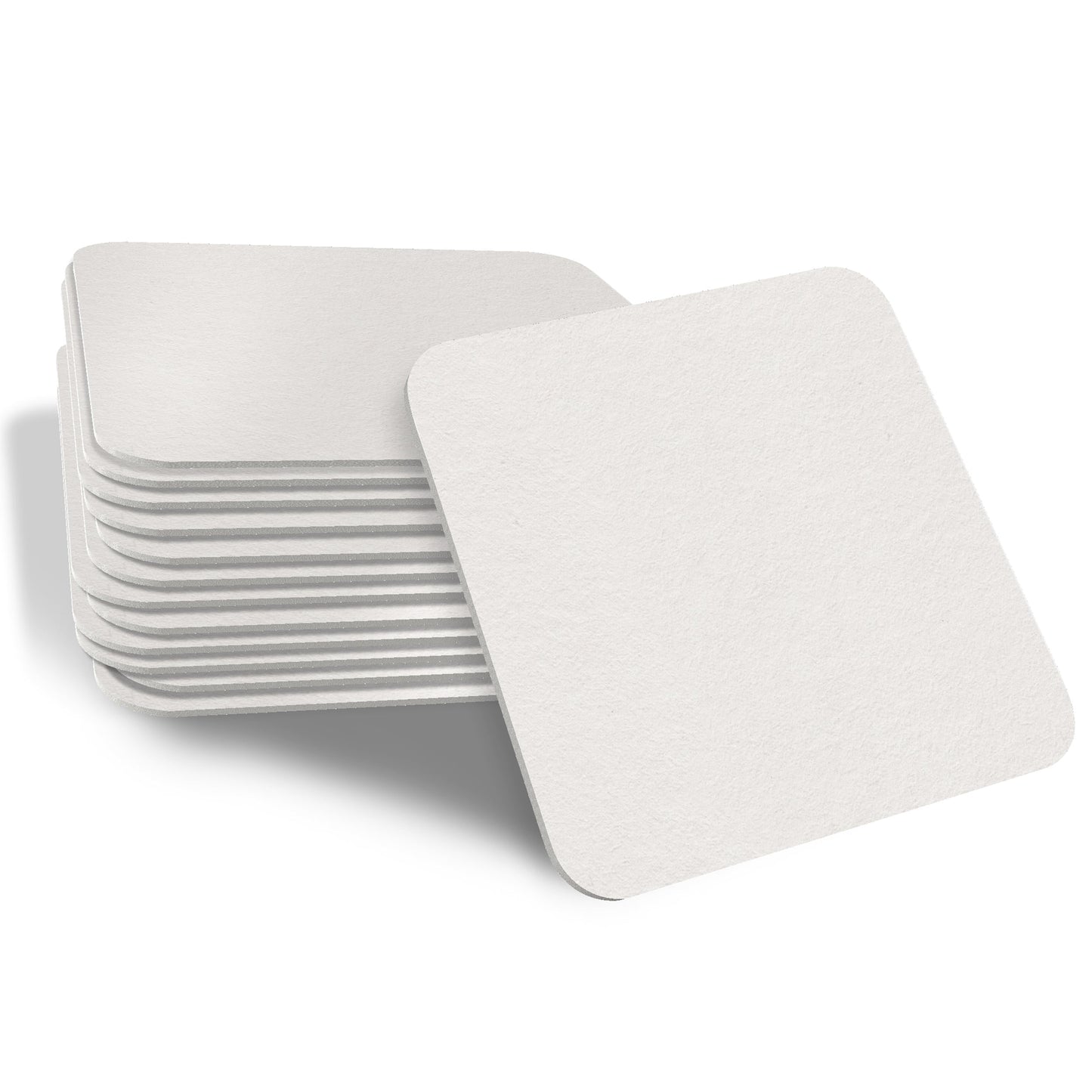 Bierdeckel Blanko eckig