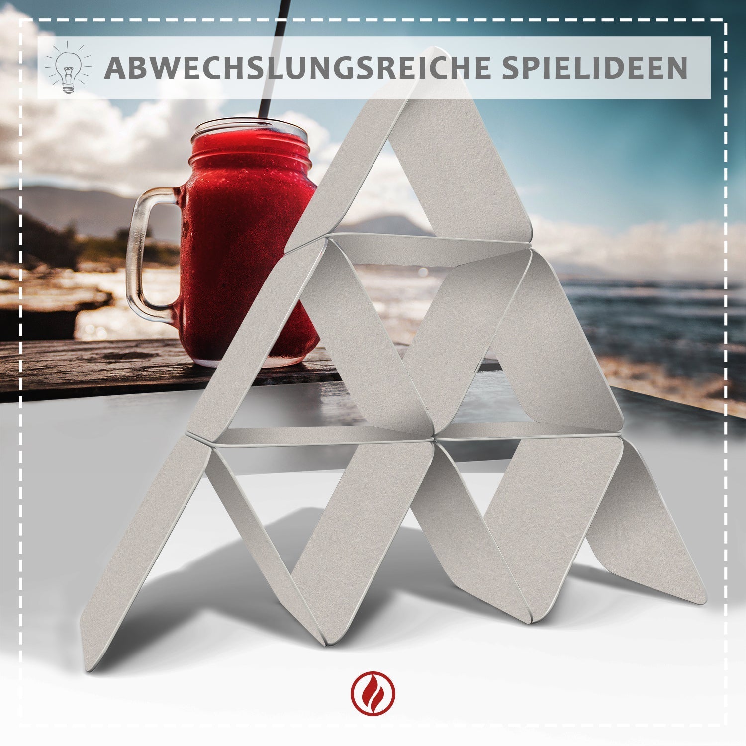 Bierdeckel Blanko eckig