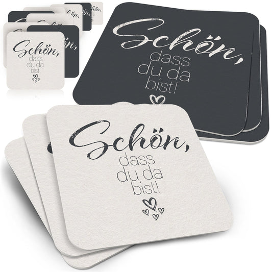 Premium Bierdeckel 50er Set Grau – Ihr stilvolles Tisch-Highlight