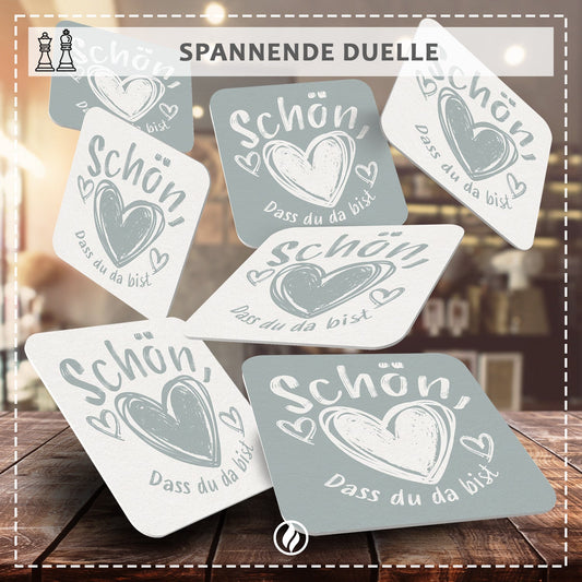 Bierdeckel Set mit 50 Stücken bedruckt als gastfreundliche Deko