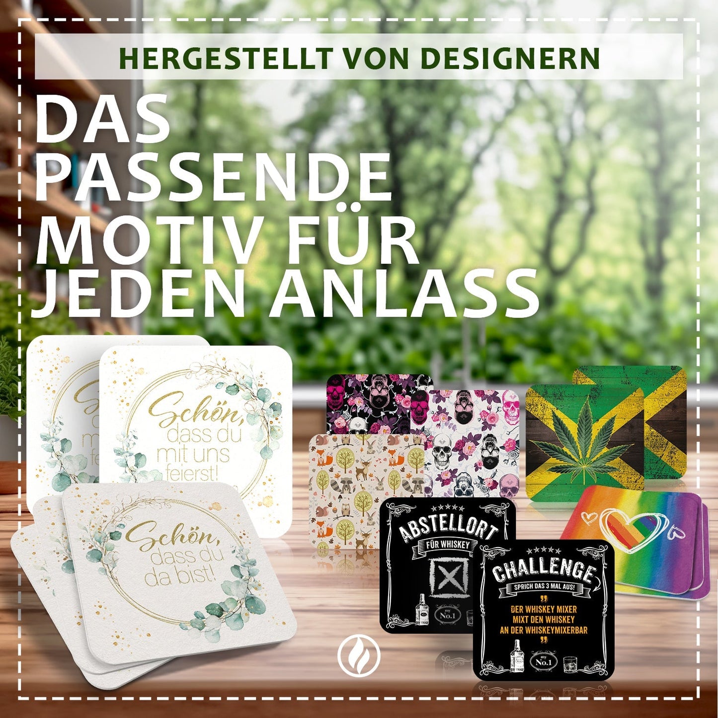 50er Set Fußball Bierdeckel Deutschland Party Deko