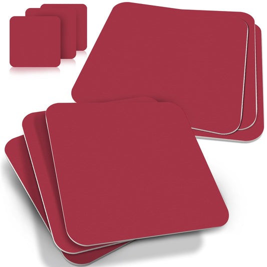 50 Stück Bierdeckel Eckig Farbig Beere Rosa Violett