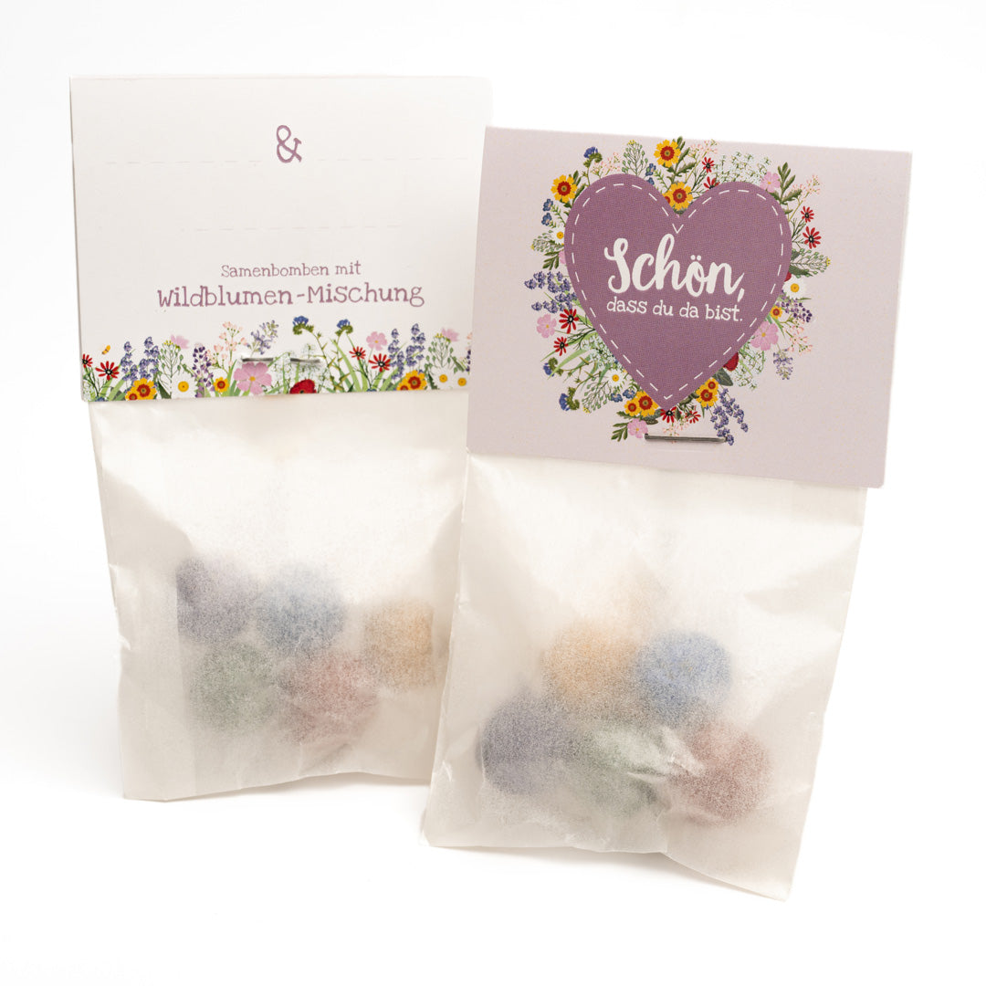 10x5 Blumenmurmeln im Tütchen – Gastgeschenk-Die Stadtgärtner