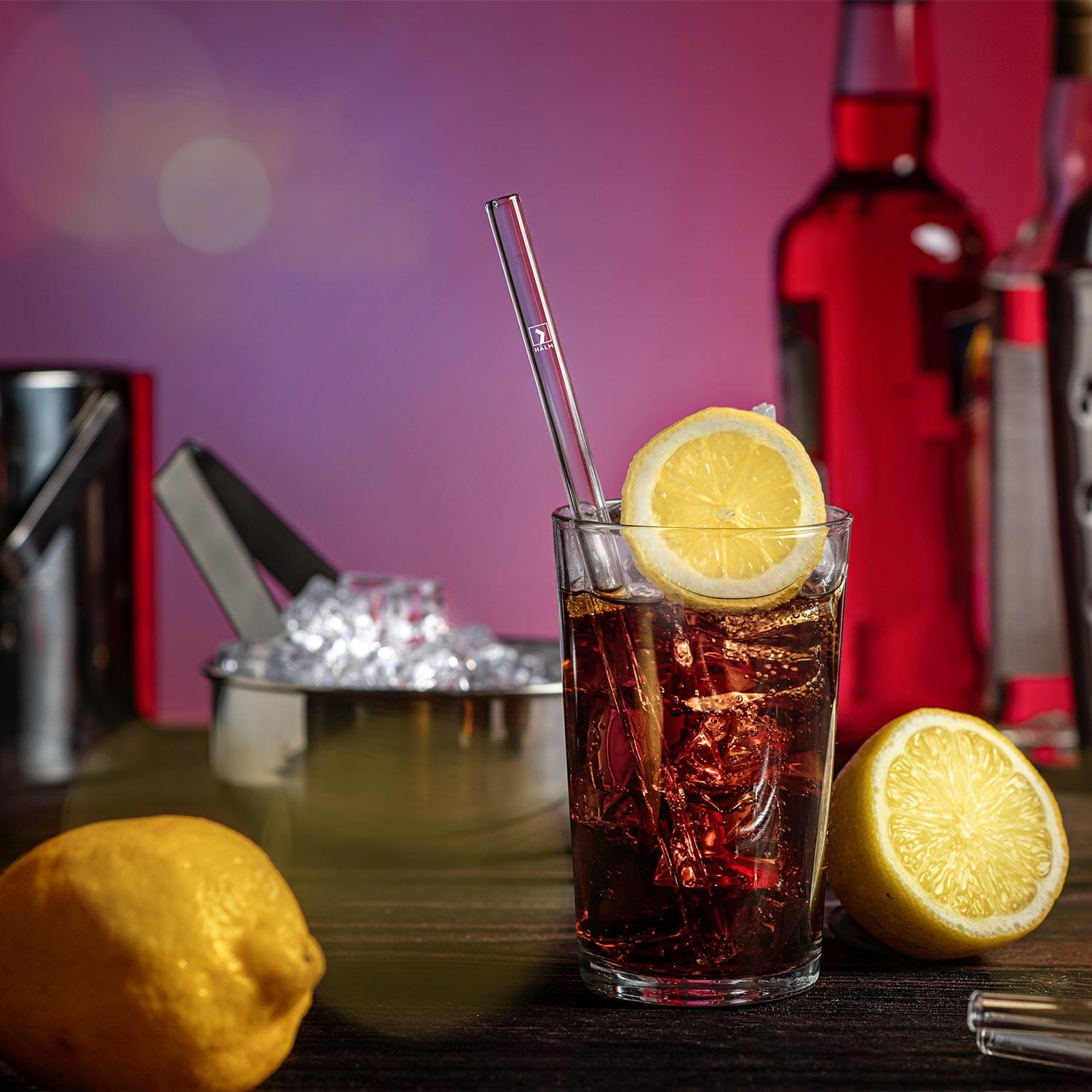 Cocktail Rezepte 3.0 Glasstrohhalme mit gravierten Maßen für perfektes Mixen - 6er Set