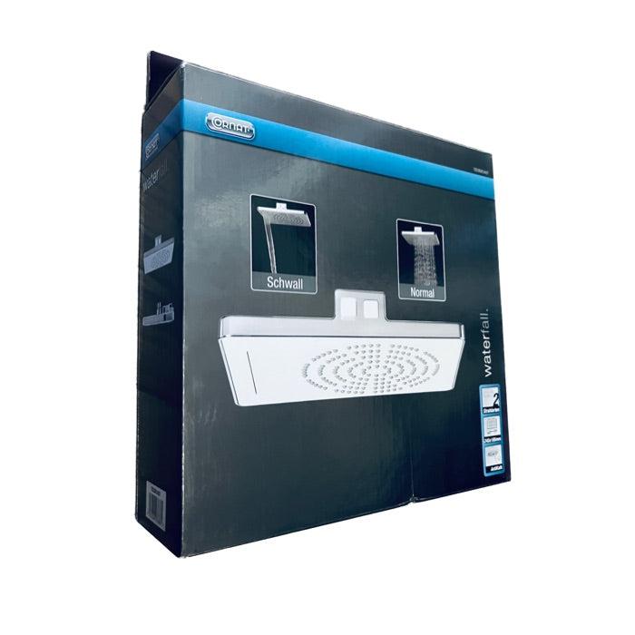 Wasserfall Kopfbrause mit 2 Strahlarten und Antikalk Funktion-HEIMWERKA