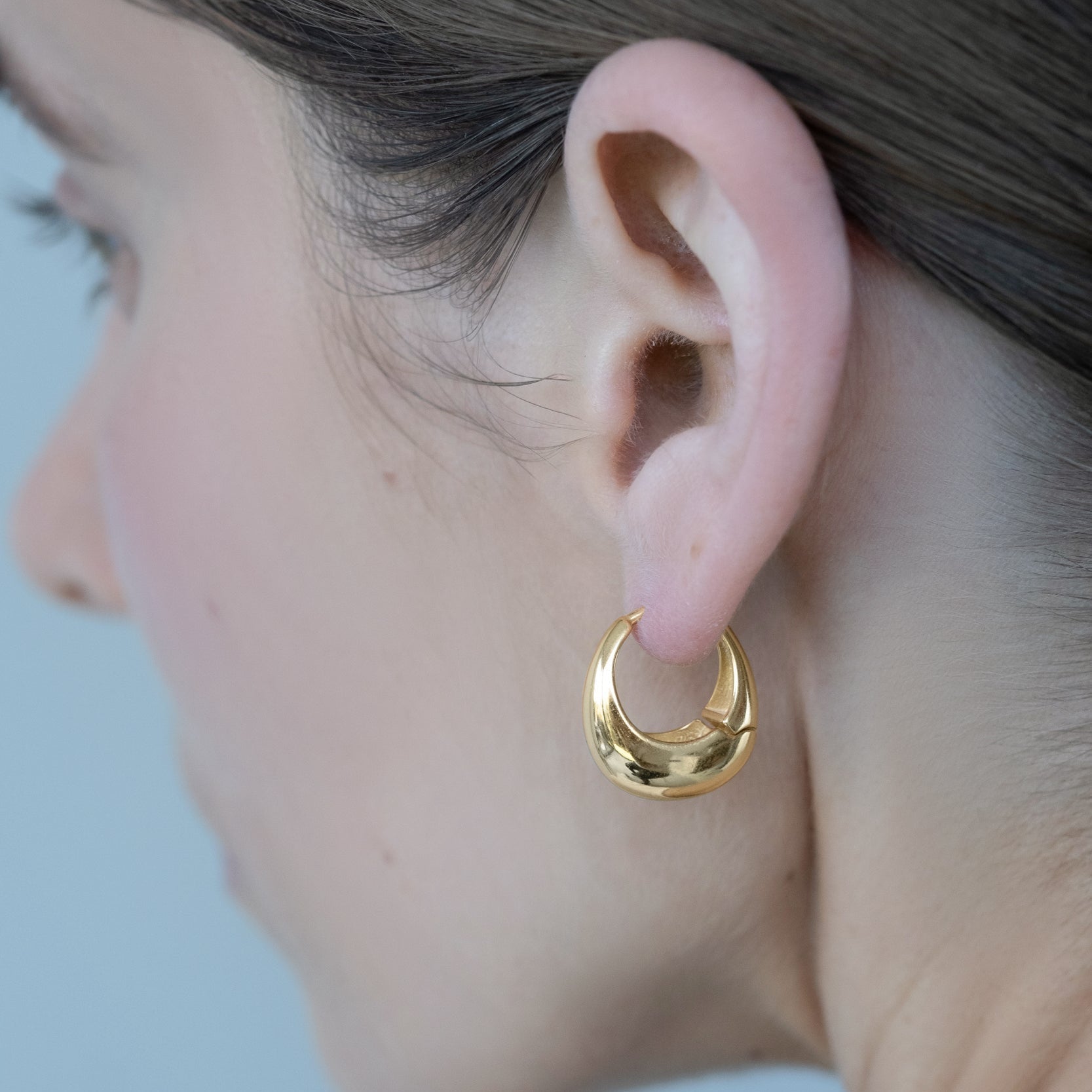 Creole Nara Bold aus 925er Sterlingsilber-Studio Karl