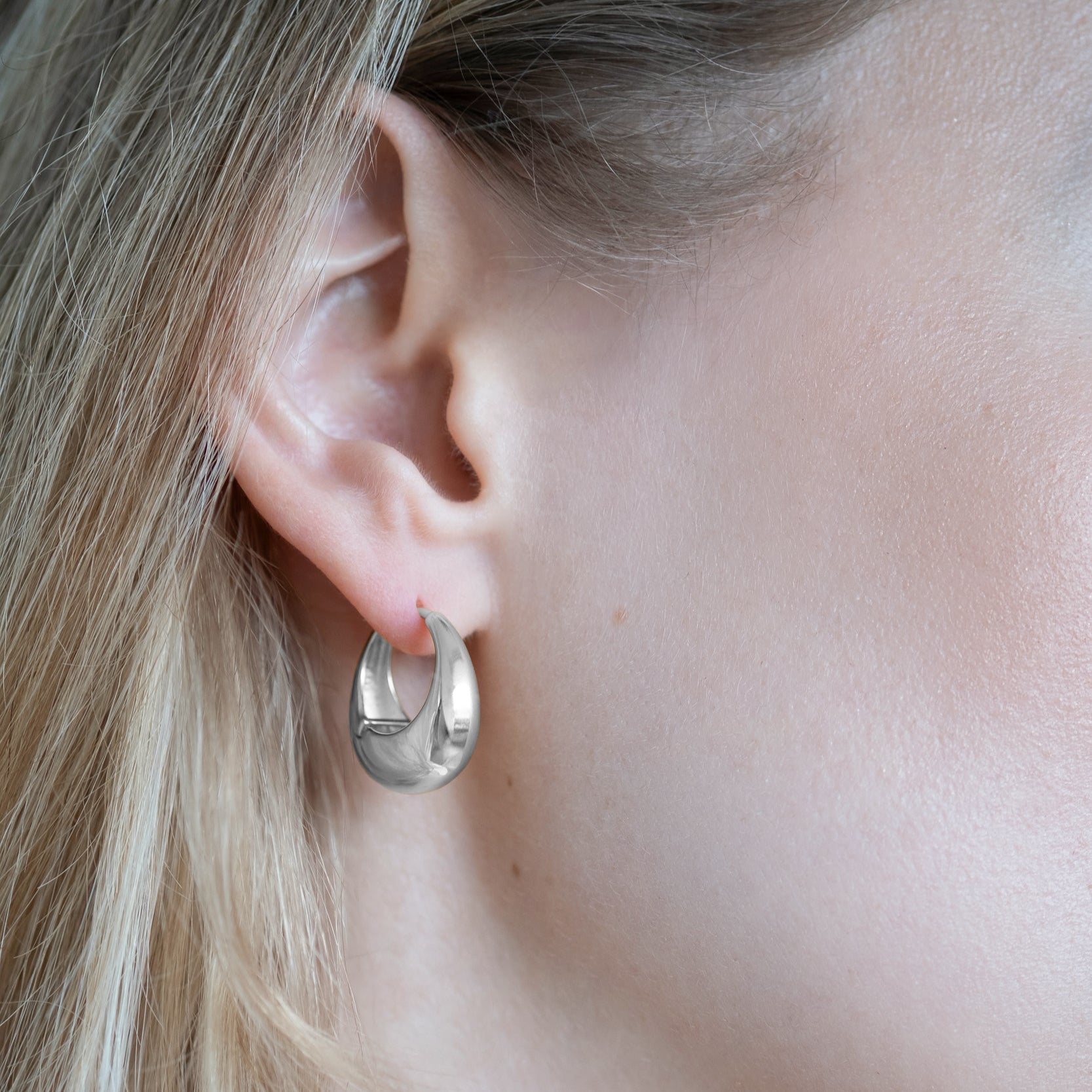 Creole Nara Bold aus 925er Sterlingsilber-Studio Karl