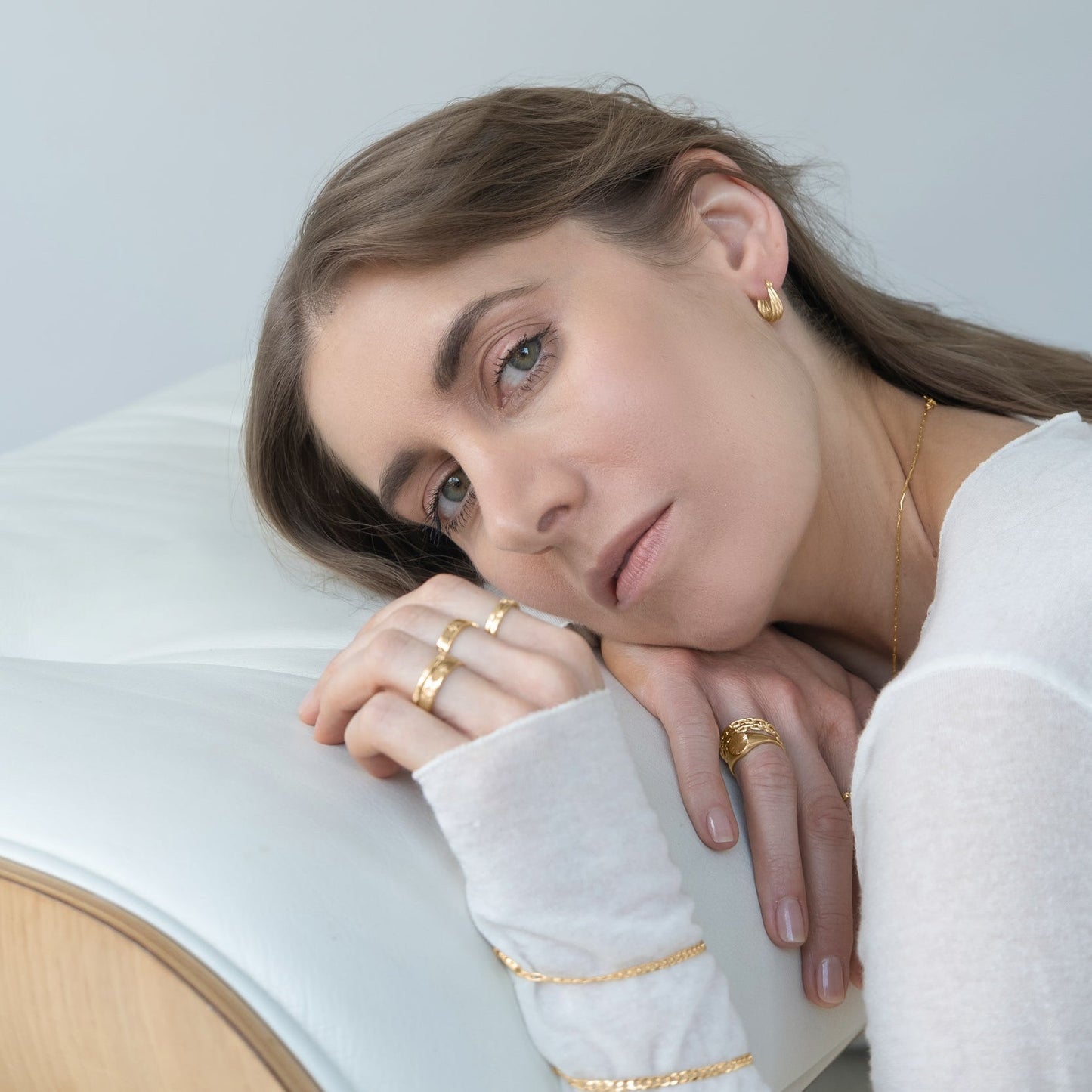 Creole Oria – Elegante Huggie Ohrringe aus 925 Sterling Silber-Studio Karl