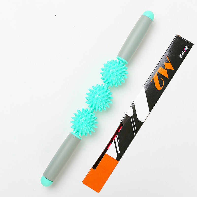 Fascia Stick zur Massage und Muskelentspannung Grün Lila Pink