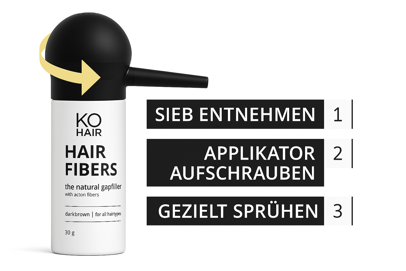 KÖ-HAIR Applikator für KÖ-HAIR Fibers