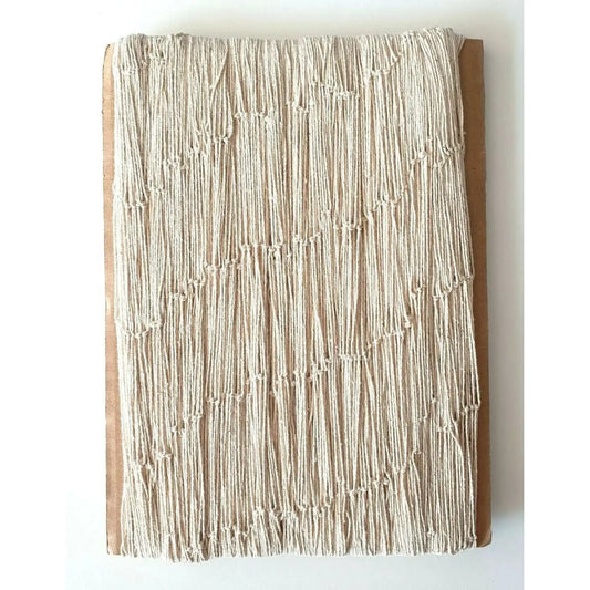 Dekonetz Fischernetz maritim 1x2 m weiß natur Baumwolle Deko Netz 100x200 cm - Yabubest - Home & More