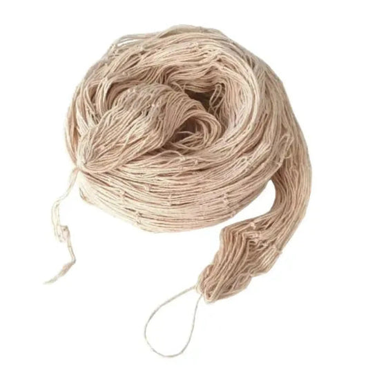 Dekonetz Fischernetz maritim 1x2 m weiß natur Baumwolle Deko Netz 100x200 cm - Yabubest - Home & More