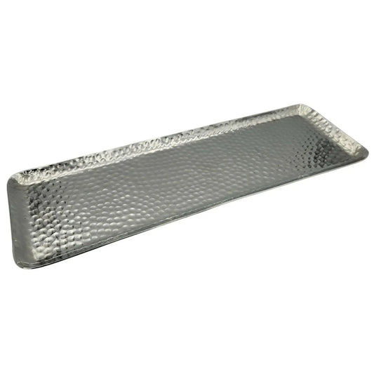 Dekotablett Dekoschale Metall silber Deko Tischdeko Schale Tablett 45 cm B-WARE - Yabubest - Home & More