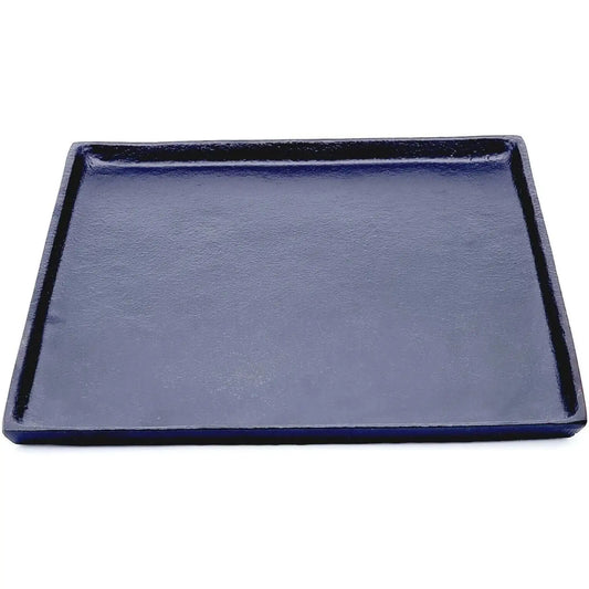 Dekoteller schwarz Dekoschale Metall Teller Schale Alu Deko 25x25 cm - Yabubest - Home & More